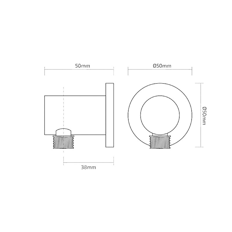 Minima Wall Elbow Luxury wall outlet elbow Lime Kitchen & Bathroom